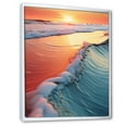 thumbnail image 2 of Designart "Chromatic Waterscapes Along the Coast II" Nautical & Beach Floater Framed Wall Decor, 2 of 7