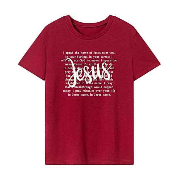 Camiseta para mujer de verano Tops camisa clásica de cuello redondo para viajar de compras en la playa S