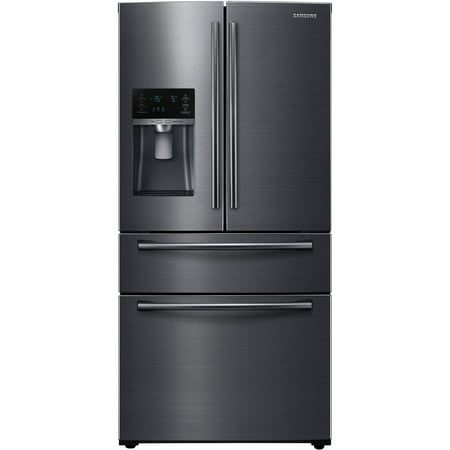 Samsung RF25HMEDBSG 25 Cu. Ft. Black Stainless 4-Door French Door Refrigerator