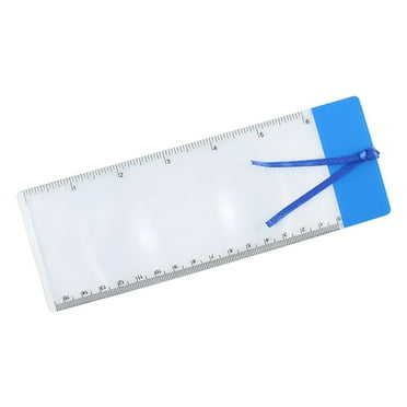 Sofullue Hand Held Bookmark Ruler Magnifying Glass for Reading Small Fonts Maps and Books