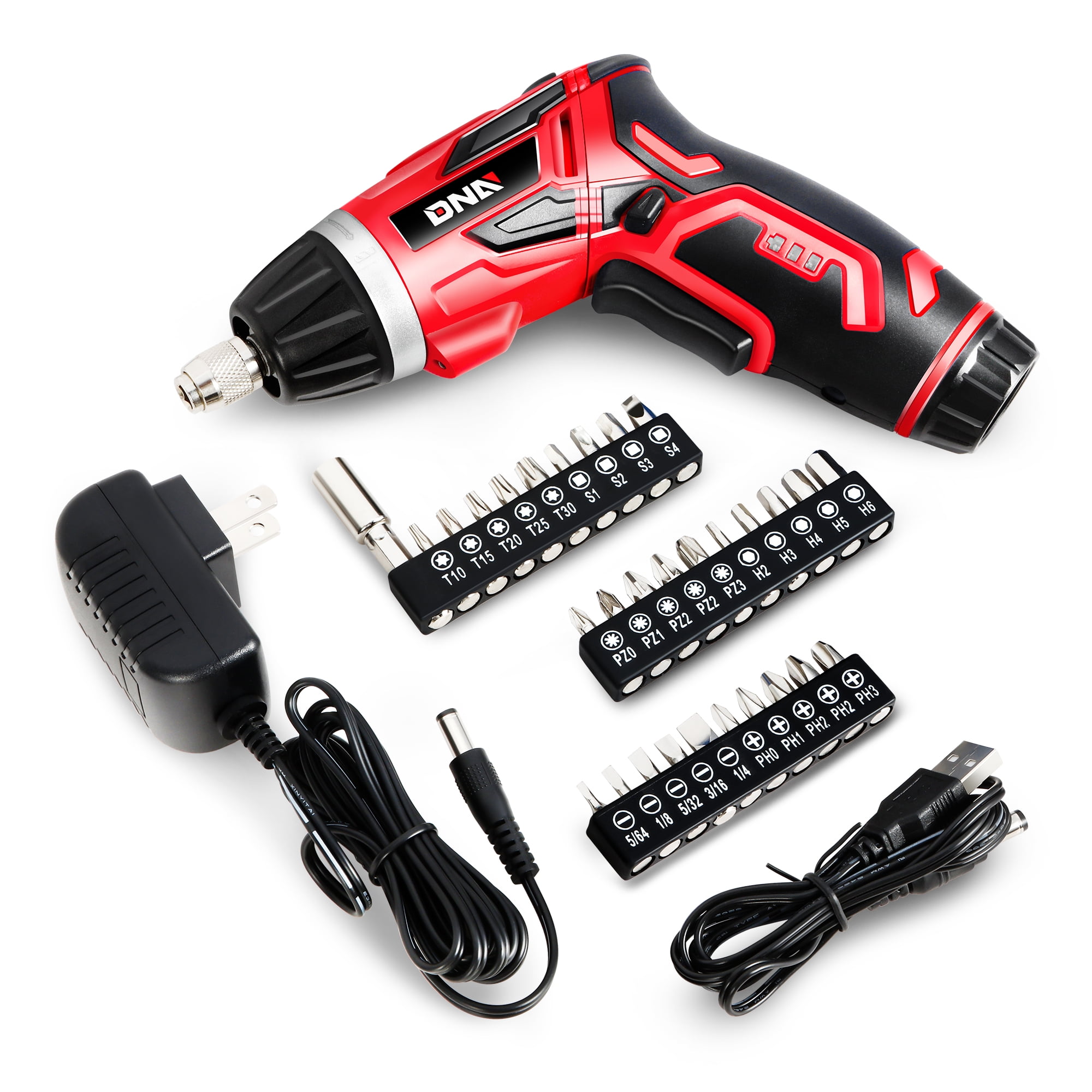 DNA Motoring TOOLS-00237 3.6V Cordless Electric Screwdriver Power Screwdrivers