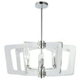 thumbnail image 3 of 6LT Chandelier, Polished Chrome Finish with Acrylic Arms, 3 of 4