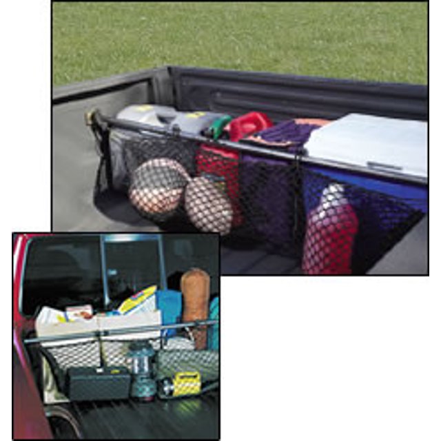 Covercraft Cargo Bar 80452-00 Truck Stop; Twist Lock; Adjusts 48 Inch to 75 Inch In Length; With Net; Steel