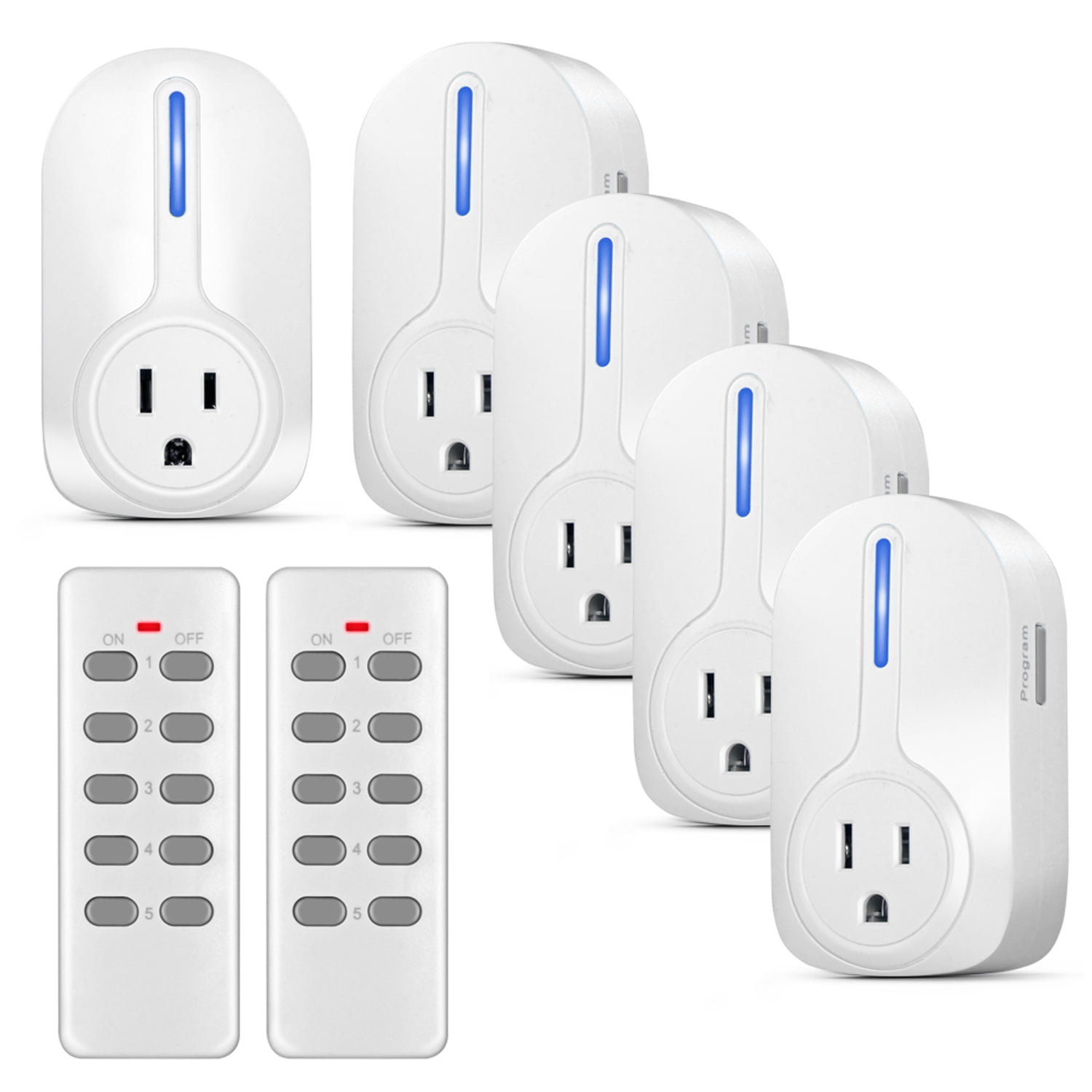 Indoor Cordless Electrical Outlet Plug With Programmable Remote Control By  Lavish Home 