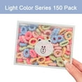 thumbnail image 4 of 150 piezas de cintas para el pelo para bebés, cintas para el pelo de algodón sin costuras para niñas y niños pequeños, gomas para el pelo suaves y pequeñas de varios colores, 4 of 5