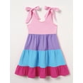 thumbnail image 5 of FYMNSI Mommy and Me Summer Tank Dress Girl Cotton Sleeveless Tiered Swing Dresses A-Line Cute Mini Casual Sundress 7-8 Years, 5 of 9