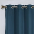 thumbnail image 2 of Superior Blackout Solid Light Filtering Grommet Curtain Panel Set, 46"X 96", Marine Blue, 2 of 8