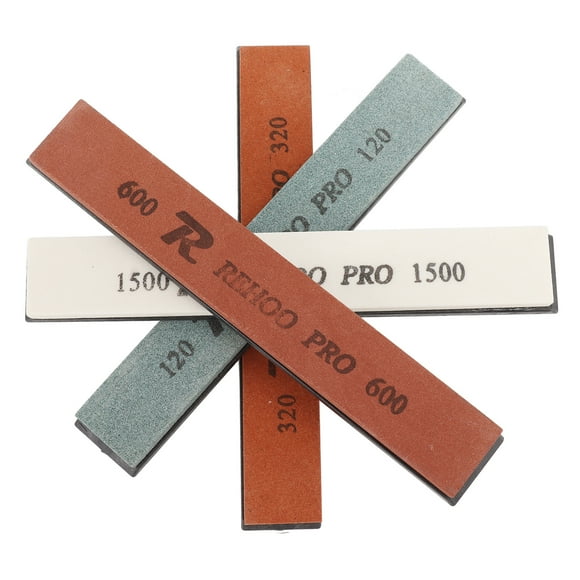 Knife Sharpening Stone Set, Strong Structure Knife Sharpener White 4Pcs 120 320 600 1500 Grit Practical For Scissors For Axes