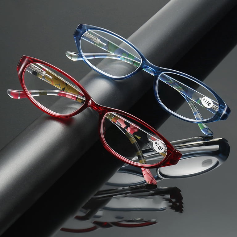 Oval Reading Glasses +2.00 Trendy Single Power Readers Fashion Eyeglasses Amazon.com: Calabria 718 Flexie Oval Reading Glasses +0.50  main image 2