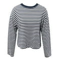 thumbnail image 4 of Women's Long Sleeve Striped T Shirt with Color Design for Comfortable Everyday Wear and Loose Fit, 4 of 4