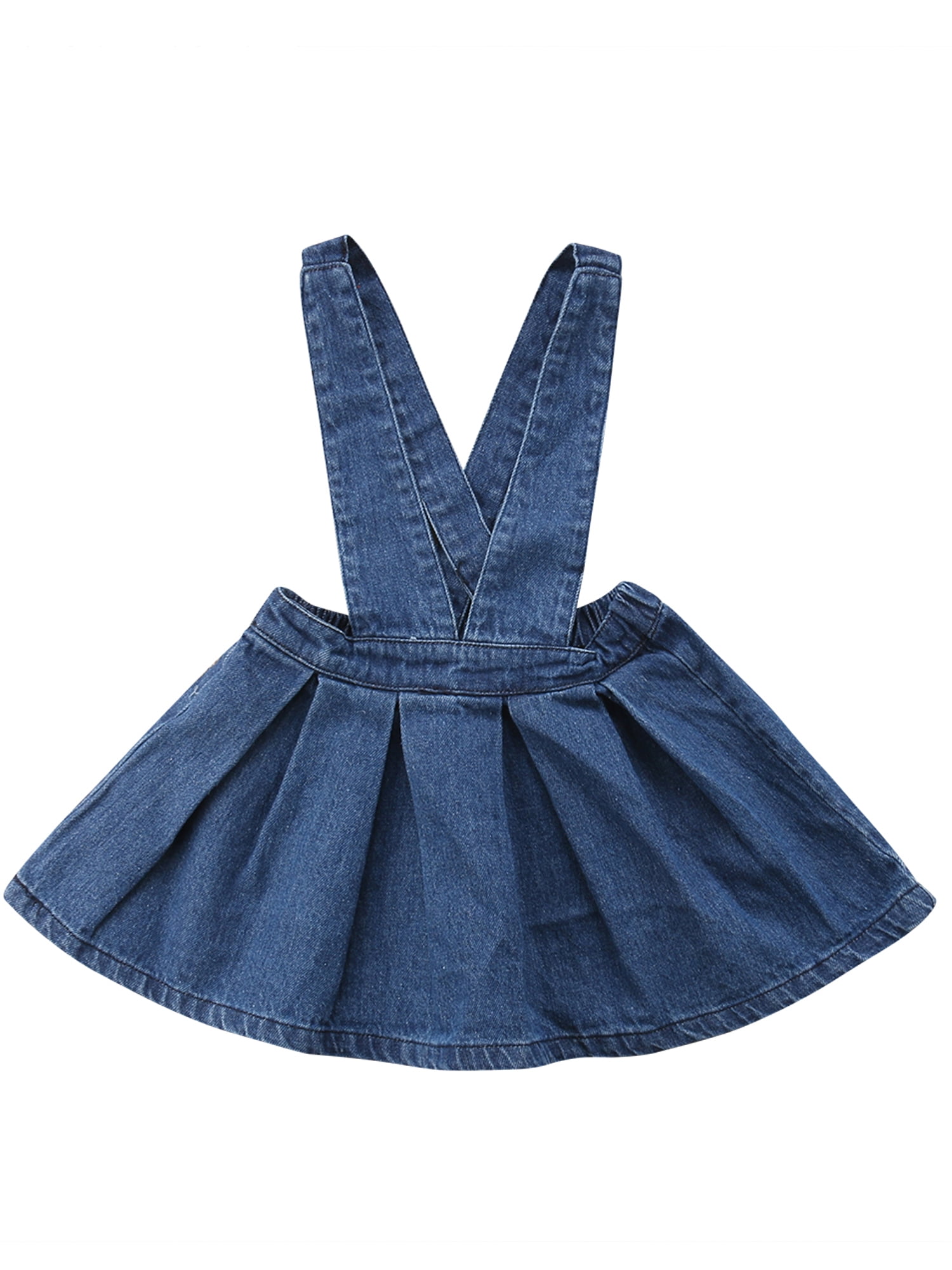 denim suspender dress