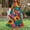 Dresses-11Hot Pink, variant on Gamivast Summer Dresses for Women Long Sleeve Round Neck Tropical Maxi Dress Hibiscus Floral Print Swing Dress High Waist Flowy Long Dress Beach Holiday