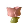 thumbnail image 2 of Vaso para helado, copas para sundae, tazón de cerámica, lindo tazón pequeño para postre, vasos para batidos, frutas, leche, batidos, refrigerios Taza de tulipán rosa, 2 of 8