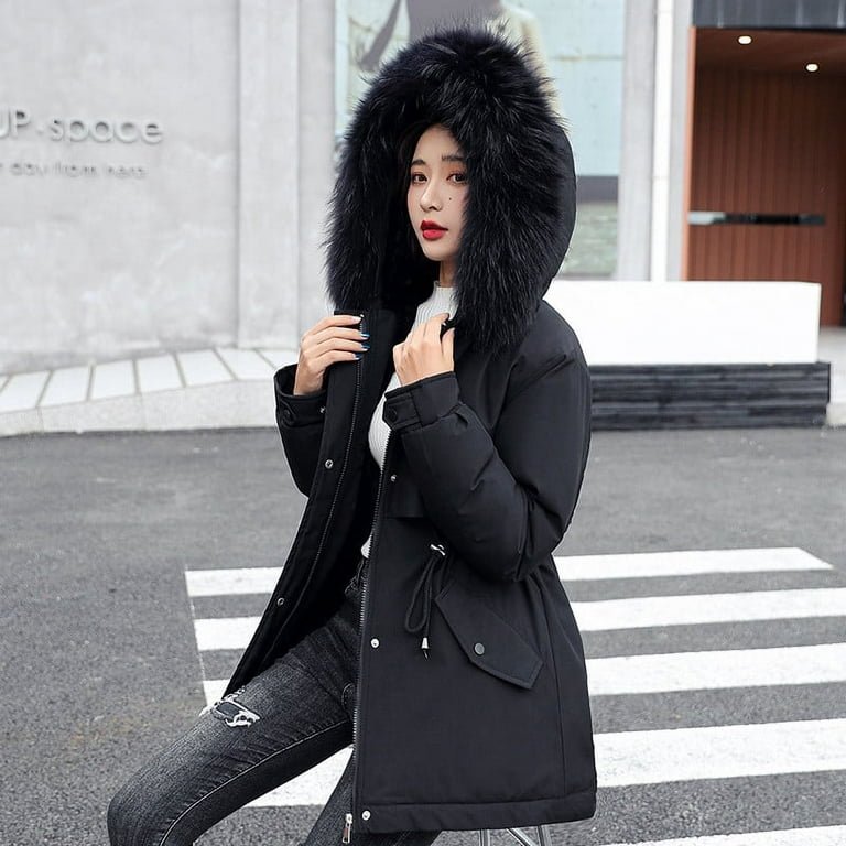 www. - New Parkas Female Women Winter Coat Thickening