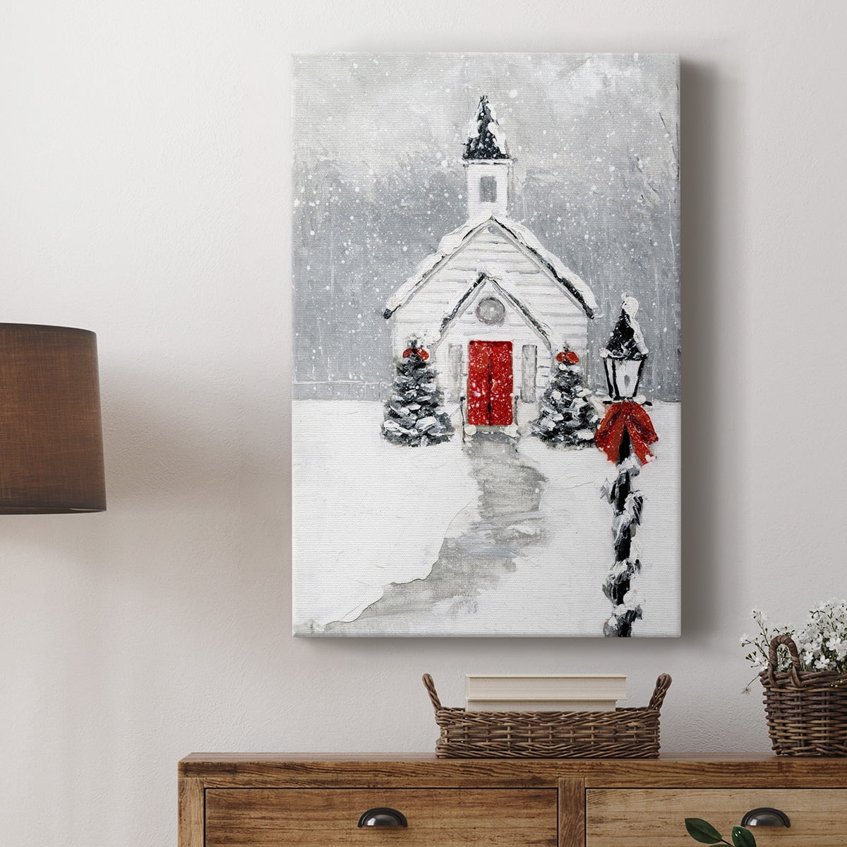 Wexford Home 12X18 Soft Silent Night Premium Gallery Wrapped Canvas - Ready to Hang