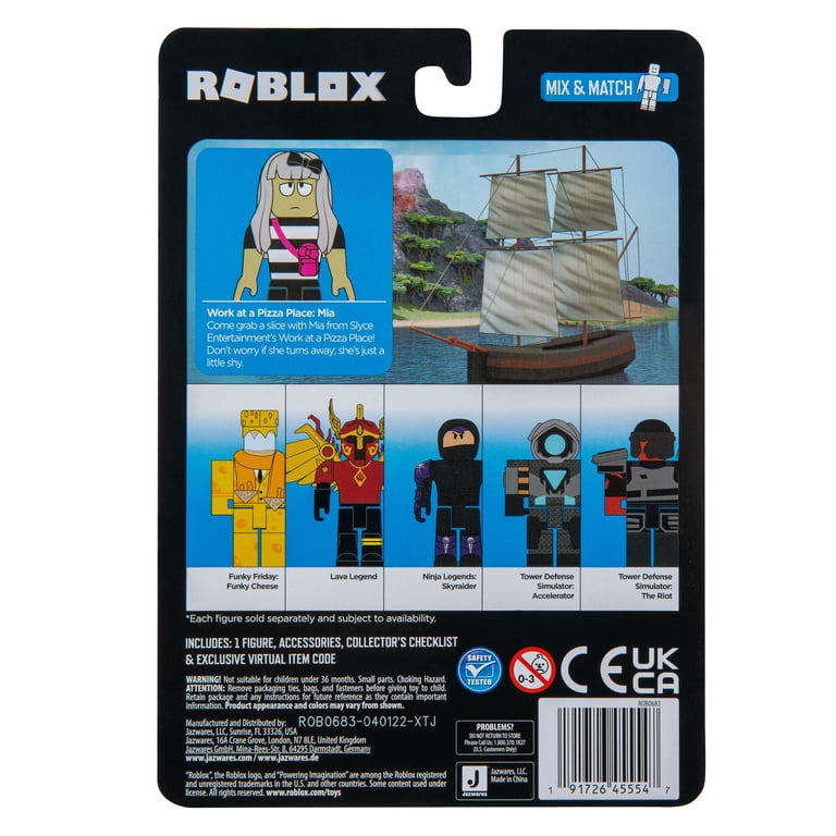 Roblox, Work at a Pizza Place Mia Action Figure, Character