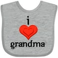thumbnail image 3 of Inktastic I Love Grandma Boys or Girls Baby Bib, 3 of 4