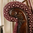 thumbnail image 5 of Furniture of America Robertson Traditional Synthetic Leather Love Seat, Burgundy, 5 of 8