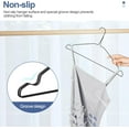 thumbnail image 4 of SPECILITE Wire Hangers 50 Pack, Metal Wire Clothes Hanger Bulk for Coats, Space Saving Metal Hangers Non Slip, Black, 4 of 7