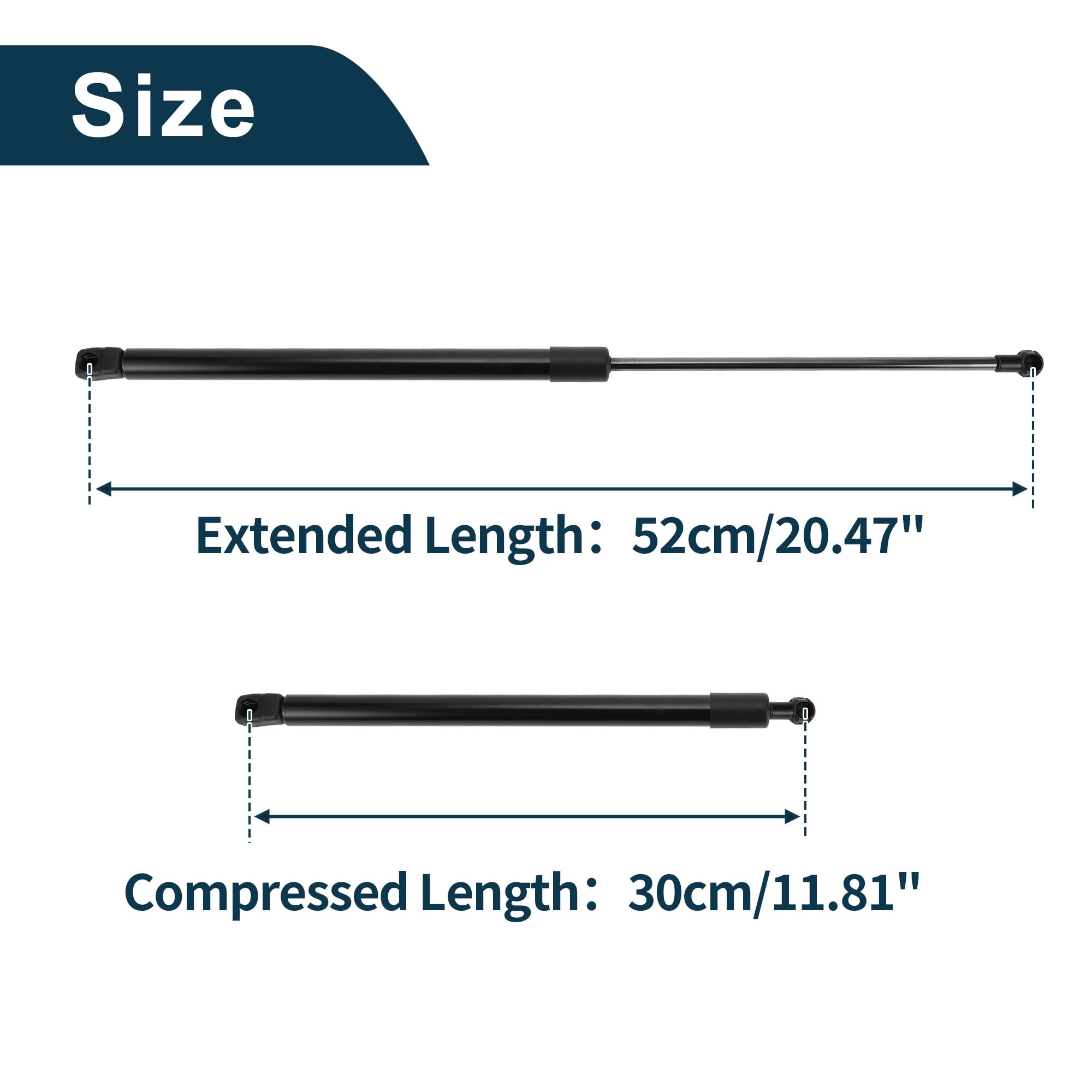 Unique Bargains 2Pcs Rear Hatch Lift Supports Struts for Nissan Qashqai 2017-2020