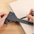 thumbnail image 3 of Carpentry Ruler,Multifunctional,Aluminum T-Shaped,0-280mm Measuring Tool,0.02mm Accurate Measurement, 3 of 5