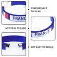 thumbnail image 4 of OUNONA Flexible Webbing Bracelet with Flag Design for Soccer Match Decoration, 4 of 8