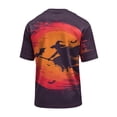 thumbnail image 6 of BRANROY Mens Graphic T-Shirts Halloween Crewneck - Short Sleeve Breathable Lightweight Tee, Mens Summer Shirts for Casual Wear, Shirts for Men with Scary Print,Gray,L, 6 of 7