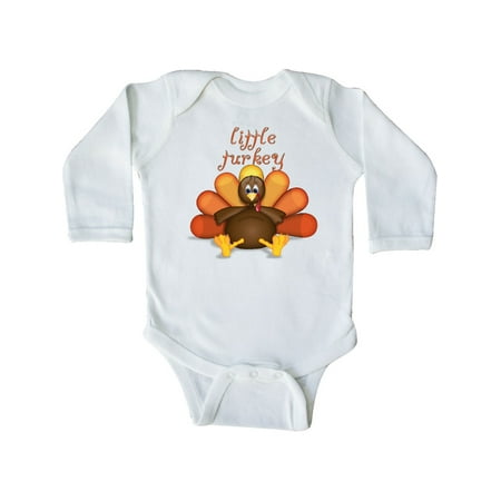

Inktastic Little Turkey Gift Baby Boy or Baby Girl Long Sleeve Bodysuit