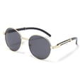 thumbnail image 3 of Round frame sunglasses for men, driving sunglasses, women's glassesLemon Yellow, 3 of 5