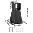 thumbnail image 3 of Tong Heavy Duty Awning Wall Mount Bracket For Outdoor Patio Sun Shade Support With Adjustable Angle And Rustproof Coating, 3 of 5