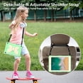 thumbnail image 6 of FJLBDE Case for iPad 6th / 5th Generation (2018 2017), iPad Air 2 / Air 1, iPad Pro 9.7 inch with Butterfly Stand, Protective Cover with Pencil Holder Shoulder Strap for Kids Girls, Beige Green, 6 of 7