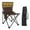 D, variant on Clearance Sale! Portable Folding Chair with Backrest Lightweight Car Bon Steel Camping Chair for Outdoor Fishing Art Sketching (Medium/Large Leaf & Boho Patterns) Includes Carry Bag