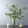 thumbnail image 5 of CreativeArrowy Ficus Leaf Long Branch Banyan Leaves Simulation Plants Home Decoration 1pcs Artificial Eucalytus Green Branches, 5 of 10