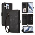 thumbnail image 1 of Zipper Wallet Leather Phone Case For iPhone 13 Pro, 1 of 5