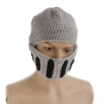 thumbnail image 3 of Roman Knight Visor Cosplay Knitted Cap for Adult, 3 of 8