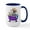 White/Navy Inside, variant on CafePress - Schnauzer Bath Mugs - 15 oz Ceramic Large White Novelty Mug