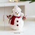thumbnail image 2 of Christmas Plush Snowman Doll Tabletop Decorations for Home Kitchen Xmas Holiday Party Decor, 2 of 5