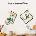 thumbnail image 6 of Vsdgher West Cowboys Oven Mitts and Pot Holders 2 pcs Set,High Heat Resistant Kitchen Oven Glove for Baking and Cooking, 6 of 7