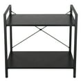 thumbnail image 5 of ZenStyle 2-Tier Particle Board Storage Shelves with Metal Frame, 22.44"H x Black, 1-Pack, 5 of 10