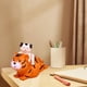 thumbnail image 3 of Hucha pequeña con forma de cerdito, regalo de cumpleaños, juguete infantil con forma de animal, caja para guardar cosas chica naranja, 3 of 9