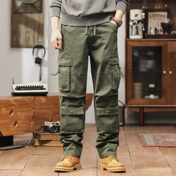Ceisia Men's Multi-Pocket Straight-Leg Cargo Pants | Durable Outdoor & Casual Trousers (Multiple Colors) Gifts