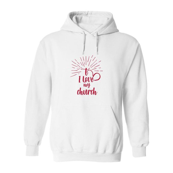 Love My Church Hoodie Women -SPIdeals Designs, Female XX-Large
