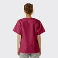 thumbnail image 5 of SPECTRUM UNIFORMS Scrub Tops Tunic Tops with Snap Front Women V-Neck Soft Fabric Ideal for Medical Professionals, Hospital and Lab Work Wear Wine, 5 of 5