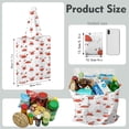thumbnail image 4 of Retro Crab & Palm Tree Print Shopping Tote - Durable Machine Washable Bag for Travel & Groceries, 4 of 5