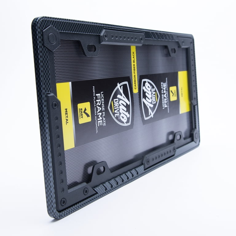 Auto Drive Aluminum Carbon Fiber Tactical License Plate Frame photo 4