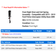 thumbnail image 2 of Front Right Strut and Coil Spring Assembly - Compatible with 2013 - 2019 Ford Police Interceptor Utility Base AWD 2014 2015 2016 2017 2018, 2 of 2