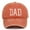 Orange, variant on IDALL Dad Hat Baseball Cap 2025 Hats For Men Aesthetic Washed Distressed Baseball Cap Dad Embroidered Pigment Dyed Profile Cotton CapRunning Hat Hats for Men Black One Size