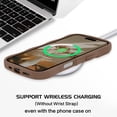 thumbnail image 3 of Funda GUAGUA para iPhone 16 Plus, pulsera ondulada marrón de 6.7 pulgadas, 3 of 8