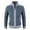 Blue, variant on ICHUANYI Men's Fashion Fall Winter Coats Oversized Faux Velvet Colorblock Loose Casual Jackets
