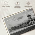 thumbnail image 6 of Elephant Stock Pier At Huntington Beach Wall Art - Horizontal Canvas Wall Art - Living Room Wall Decor - Places Canvas - Gray And Black Decor - 12" x 8", 6 of 8